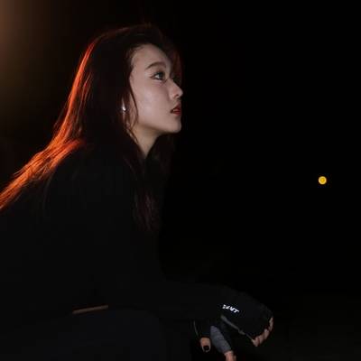 夜景模特