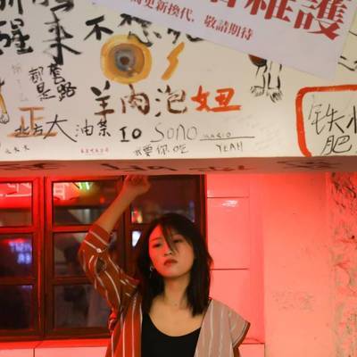 夜景模特