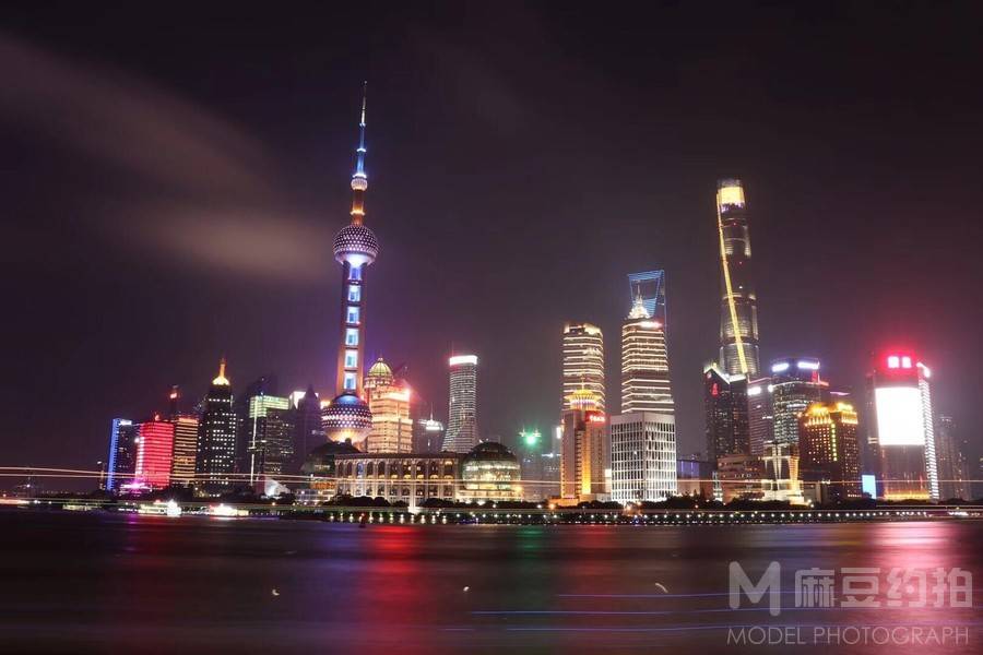 夜景模特