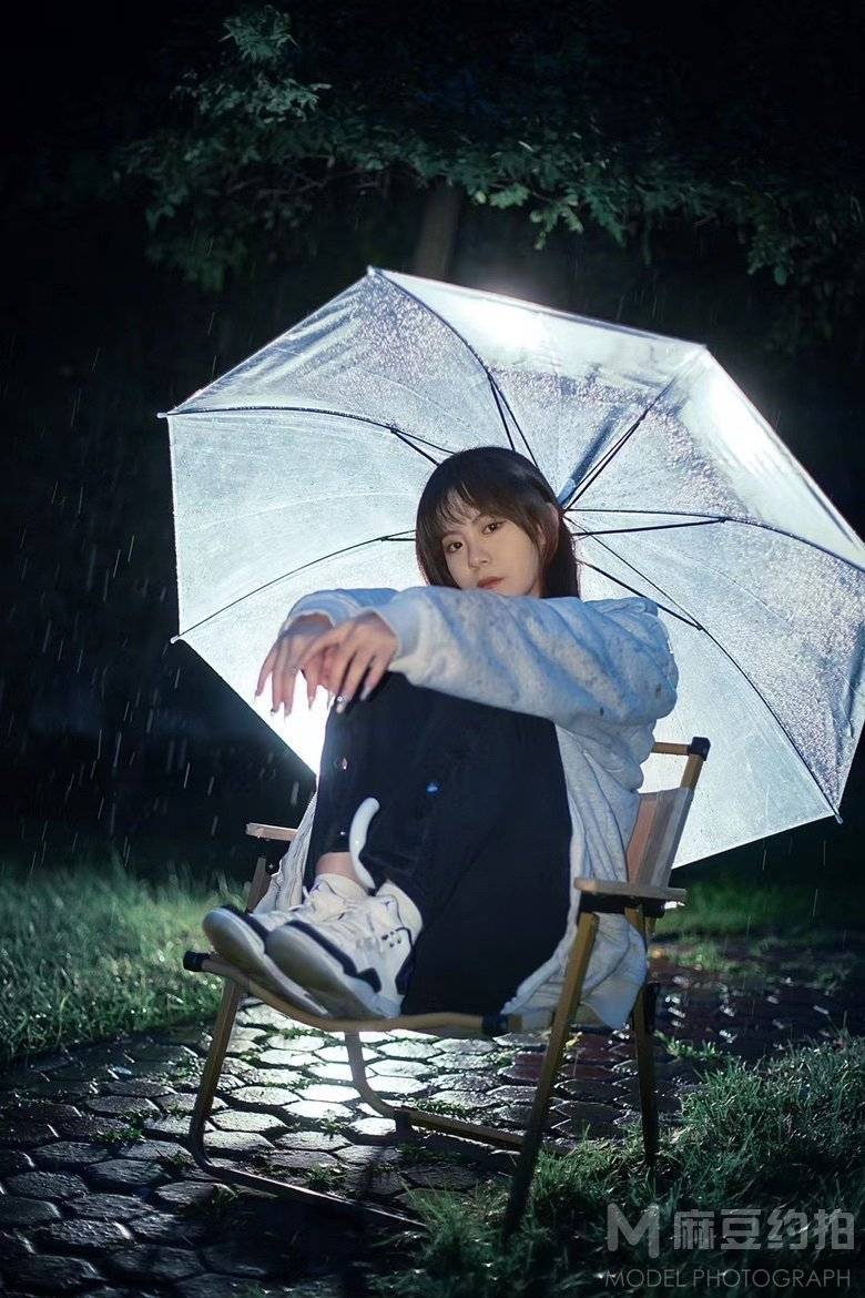 夜景模特