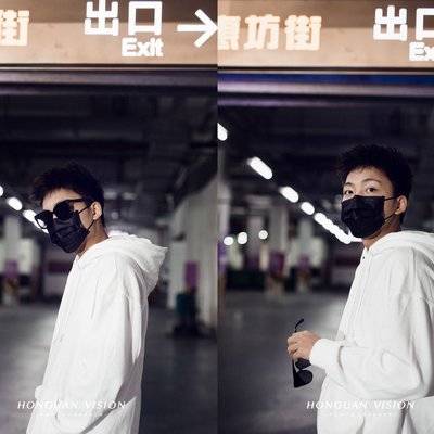 黑白模特