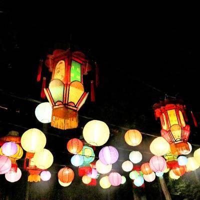 夜景模特