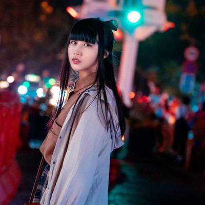 夜景模特