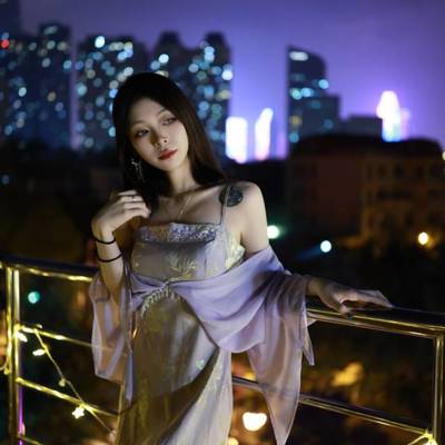夜景模特