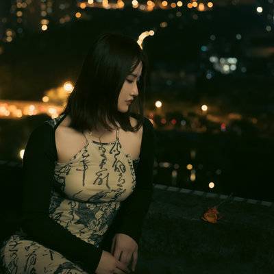 夜景模特