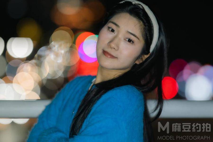 夜景模特