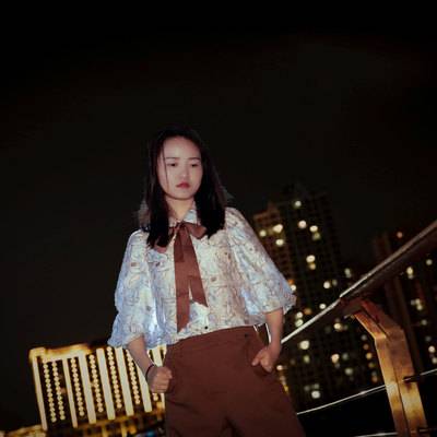夜景模特