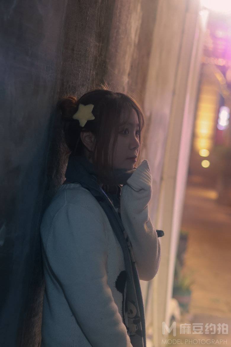 夜景模特