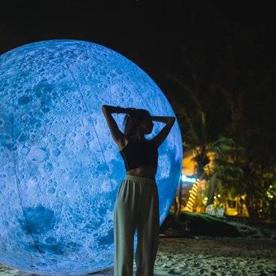 夜景模特