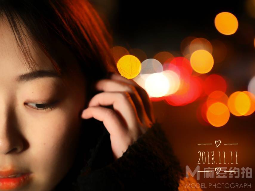 夜景模特