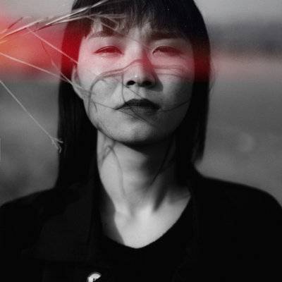 黑白模特