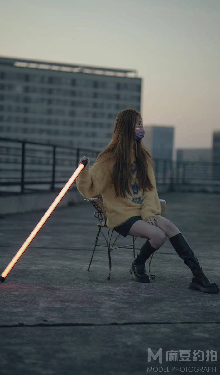 夜景模特