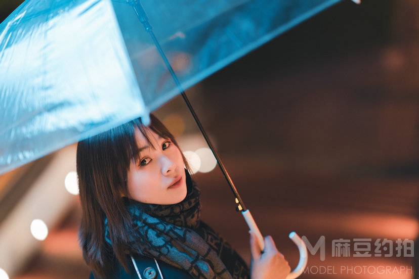 夜景模特