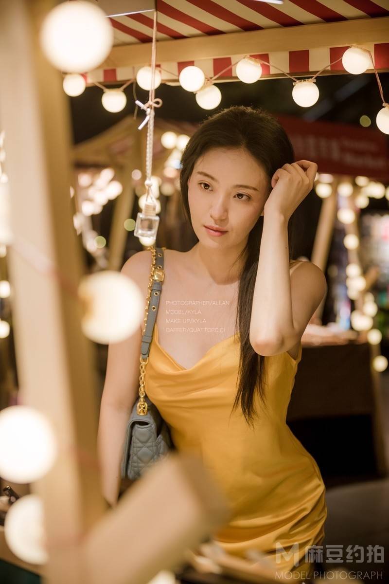 夜景模特