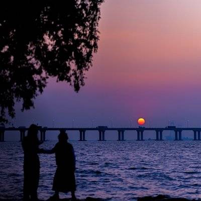 夜景模特