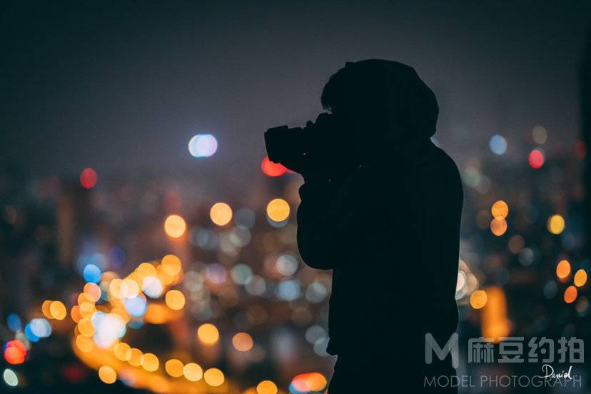 夜景模特