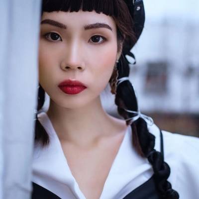 黑白模特