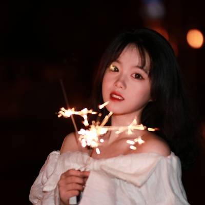 夜景模特