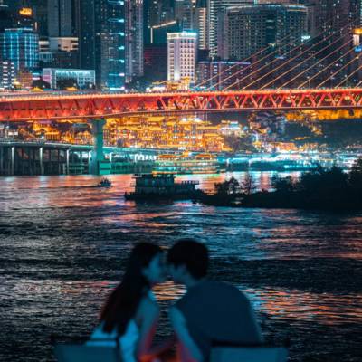 夜景模特
