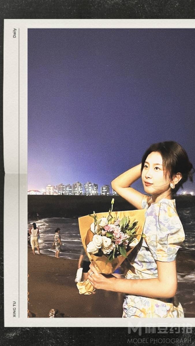 夜景模特