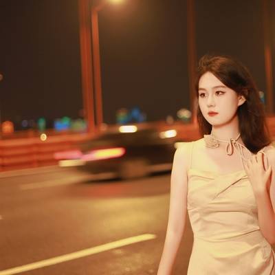 夜景模特