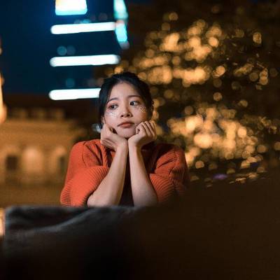 夜景模特
