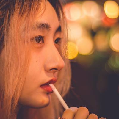 夜景模特