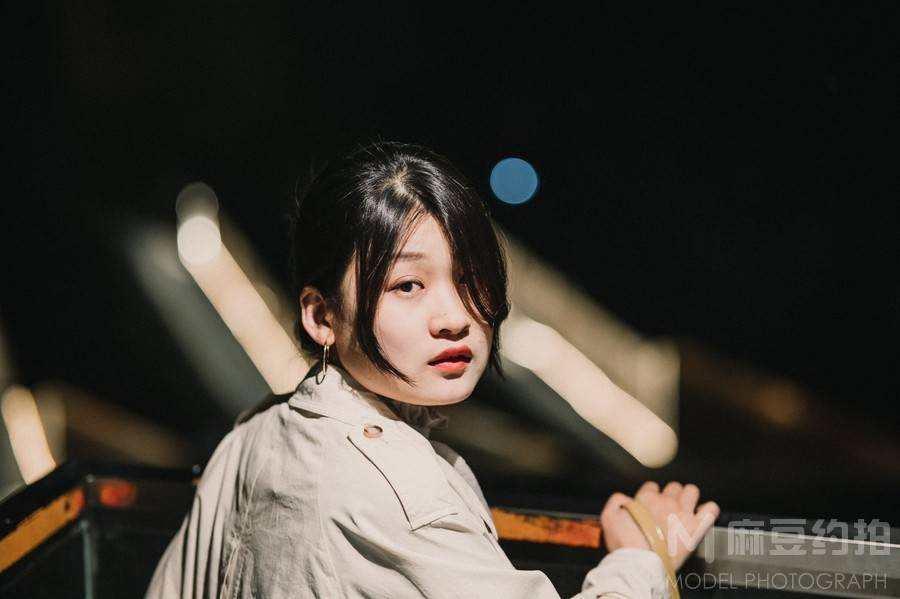 夜景模特