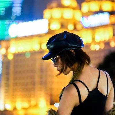 夜景模特
