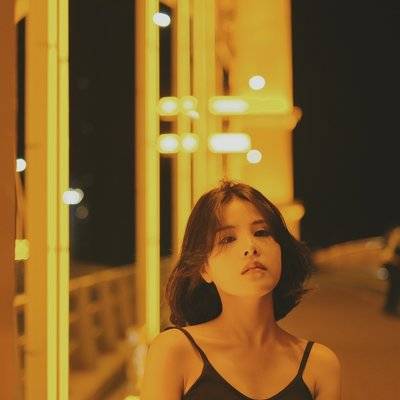 夜景模特