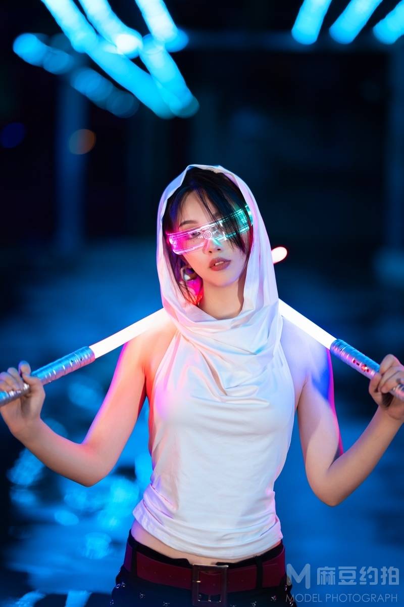 夜景模特