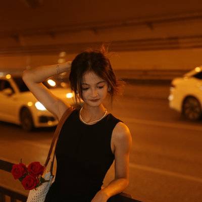 夜景模特
