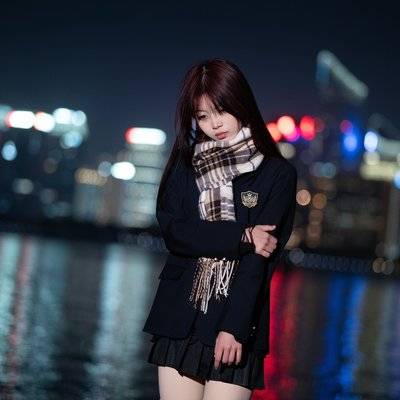夜景模特