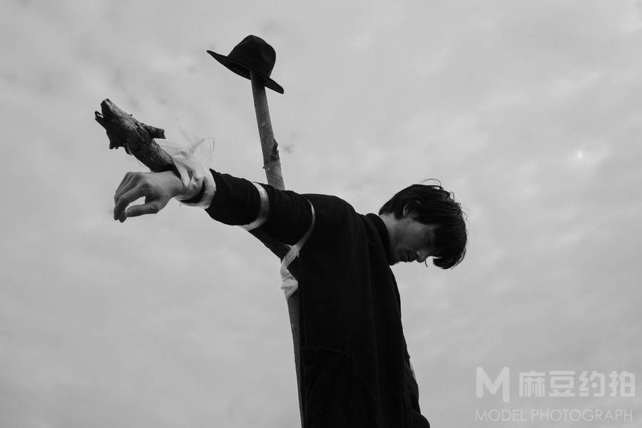黑白模特