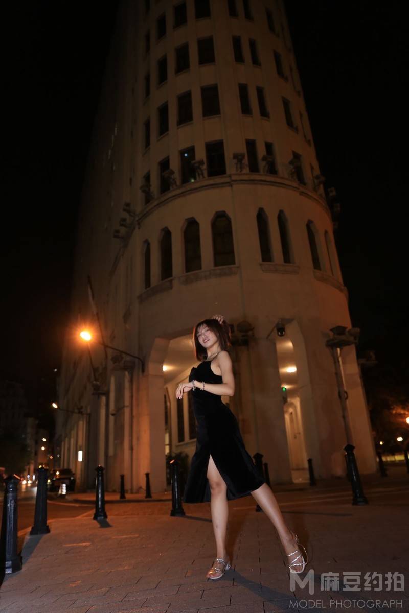 夜景模特