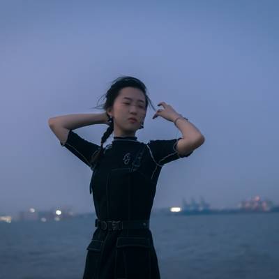 夜景模特