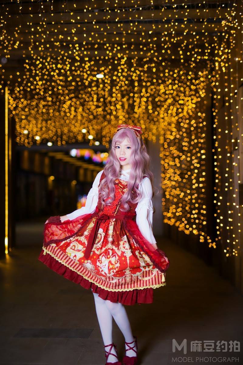 夜景模特
