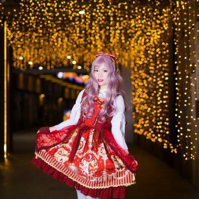 夜景模特