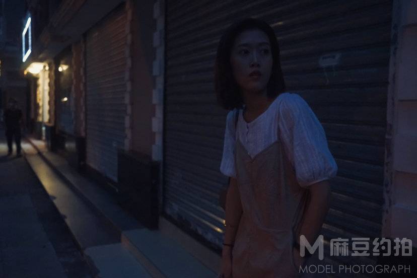 夜景模特