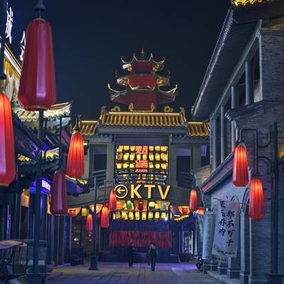 夜景模特