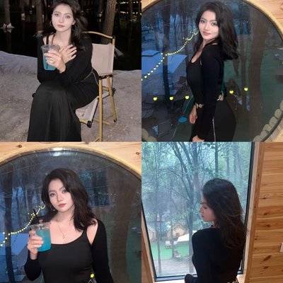 黑白模特