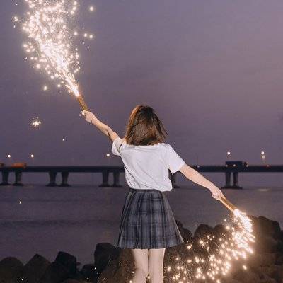 夜景模特