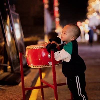 夜景模特