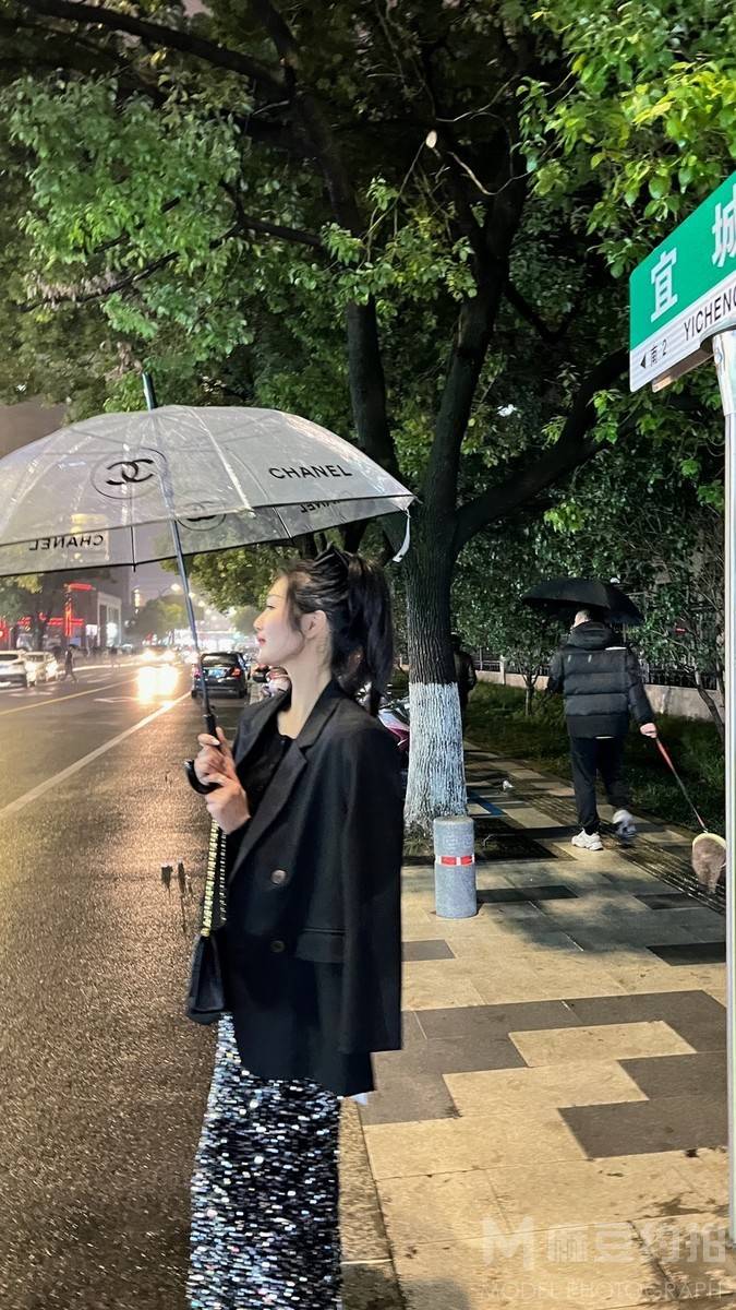 夜景模特