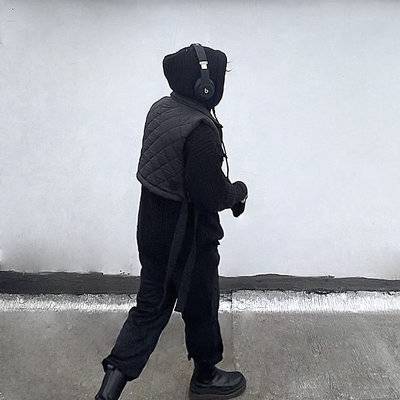 黑白模特