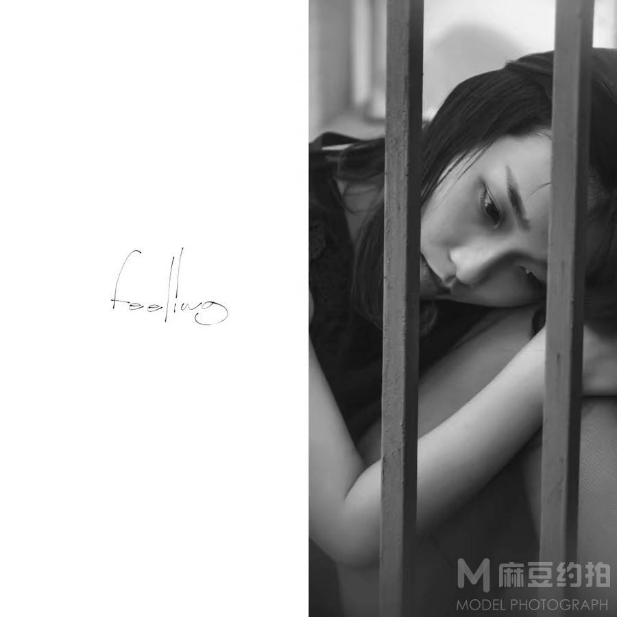 黑白模特