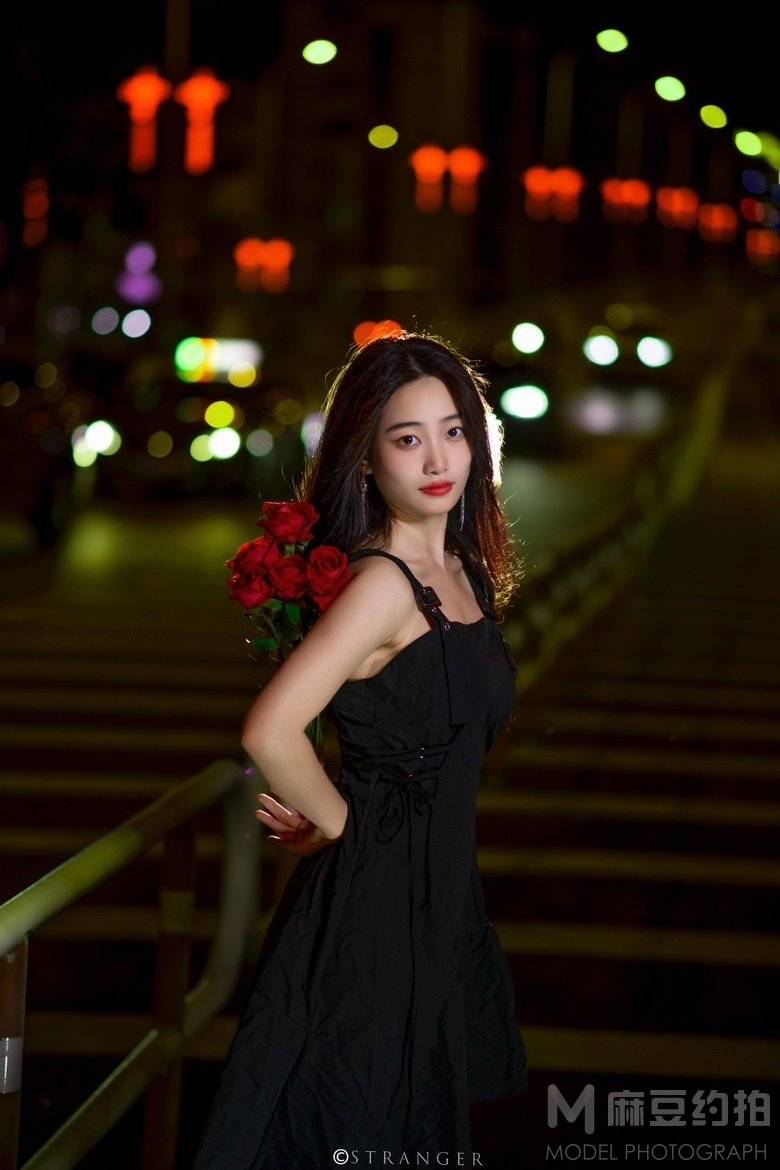 夜景模特