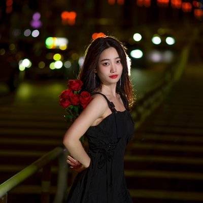 夜景模特