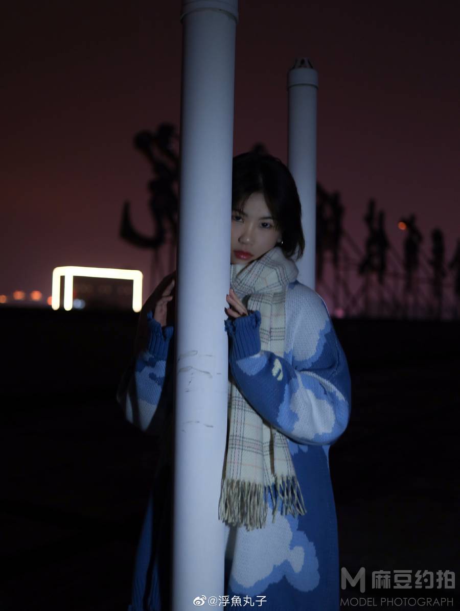 夜景模特