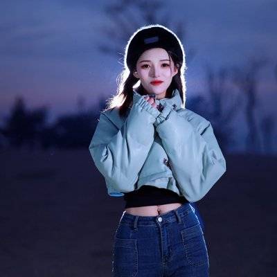 夜景模特